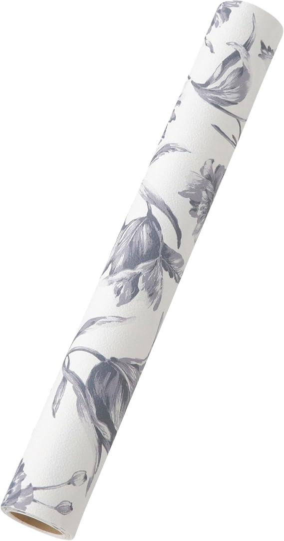 Francfranc Franc Removable Wallpaper Lilia 17" x 98" Gray