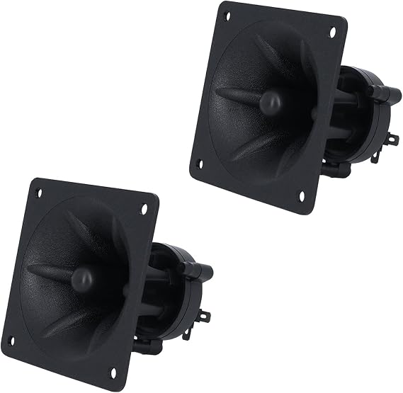 2pcs 3 inch 85mm Tweeter Piezoelectric Tweeter Speaker Ceramic Treble Square Music Speaker