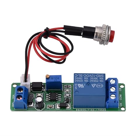Timer Module, DC 12V Timer Delay, Adjustable Timing Relay Time Switch, 1~10sec Turn Off Module, Automotive Replacement Electrical System Relays