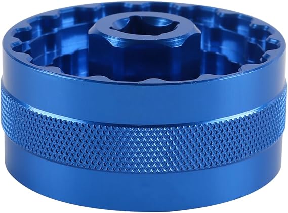 Sarini Bicycle Bottom Bracket Tool, BB Wrench Crank Bottom for Bicycle 44mm/BBR-60/FSA-386/DUB16T/BB-R9100 Blue Bracket Removal Remover Puller Remover