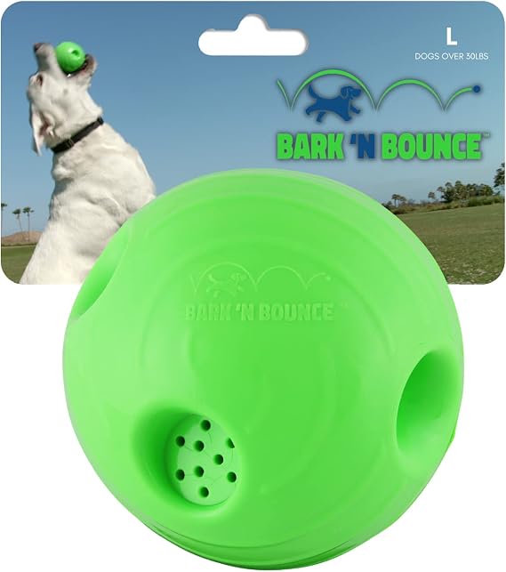 MISTIC COOL Bark N Bounce: The Interactive Toy Ball that Bounces and Laughs, Engaging Your Dog's Natural Instincts | Large 6.5in |Above 30lbs