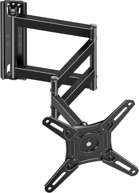 MOUNTUP Full Motion TV Wall Mount for Most 13-42 inch TVs, 21.7'' Long Extension Articulating Arm with Swivel Tilt Rotation, Corner TV Mount Wall Bracket for Monitor, Max VESA 200x200mm, Holds 44 lbs