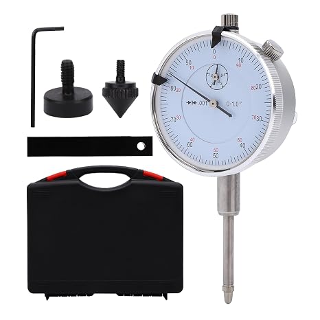 Sleeve Height and Counter Bore Gauge for All Engines Cylinder Bore Gauge Range 0-1.00", Graduation 0-100 Dial Scale, with Interchangeable Contact Points