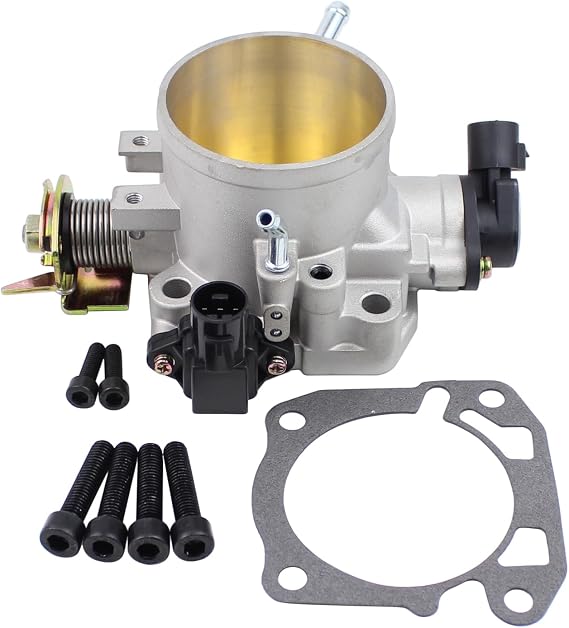 70MM Throttle Body with Nut and Gasket Kit for Honda,Acura | for Acura Integra 1990-2001, Honda Accord 1990-1997, Civic 1996-2000, Civic del Sol 1993-1997, Prelude 1992-01, S2000 2000-05
