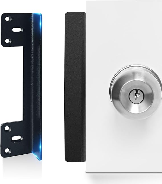 Outward Opening Door Security Protector Shields 7", Latch Guard