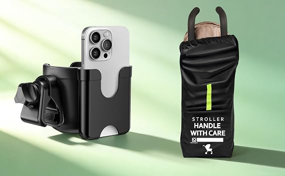 Cup Phone Holder & Umbrella Strollers Bag for Airplane