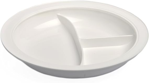 Providence Spillproof Partitioned Plate - 9" White