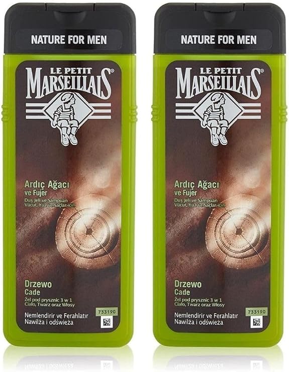 Le Petit Marseillais Men Ardıç Ağacı ve Füjer Men Duş Jeli 400 ml x2