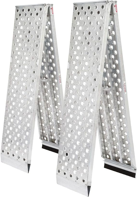 10' UTV Ramps, 3,000 lb Cap, Big Boy EZ RizerTM by Black Widow | ATV loading, truck or trailer, punch plate traction, extra tire grip, safety straps included, quad, four-wheeler, golf cart