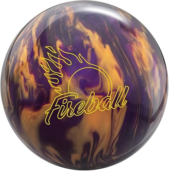 Bowlerstore Products Ebonite PRE-DRILLED Fireball Bowling Ball - Purple/Gold 16lbs