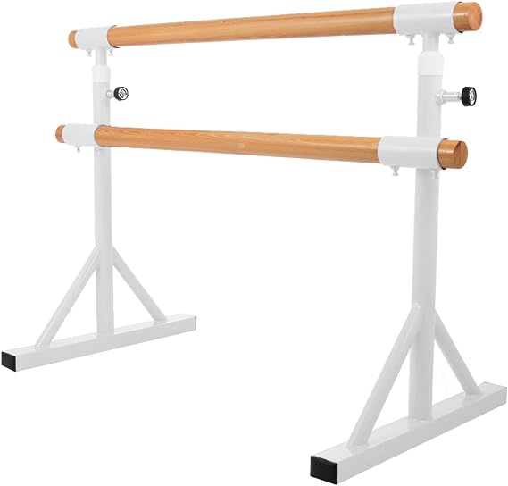 Ballet Barre Portable, Lightweight Adjustable Ballet Bar, Freestanding Barre Equipment Perfect for Adults Children Exercise Balance Flexibility (Color : White, Size : 1 m) (Pink 1.5 m) (White 1.5 m)