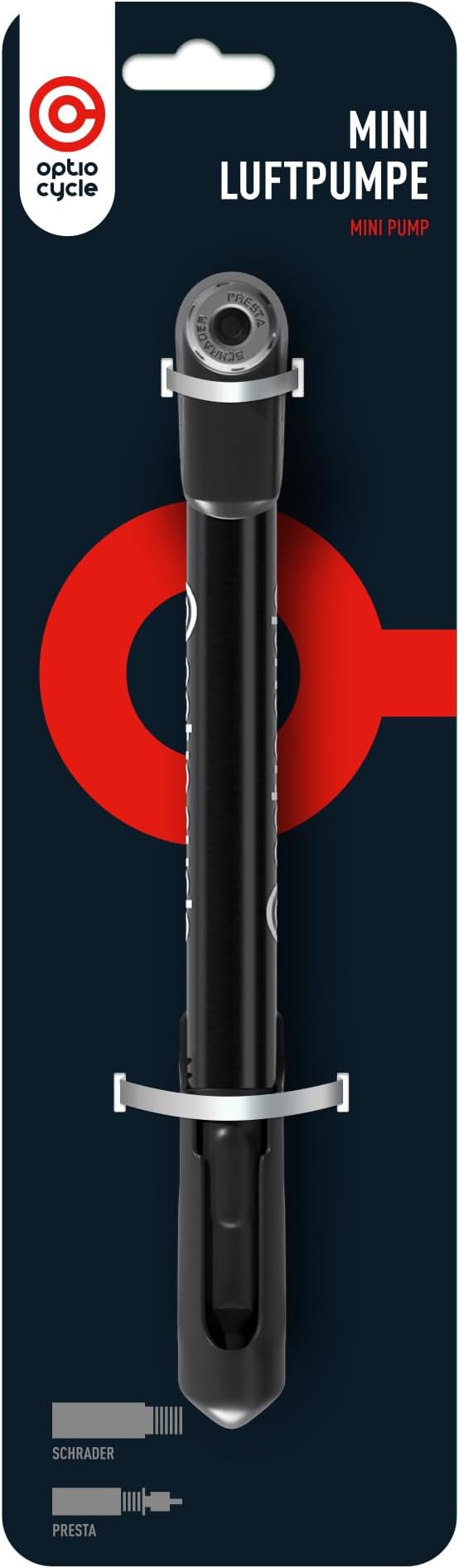 Mini Bike Pump 120 PSI / 8.3 Bar – Compact Portable Bicycle Hand Pump for Presta, Schrader Valve | Frame Mounted Small Manual Bike Pumps for All Bikes – MTB, Road, Mountain Bikes