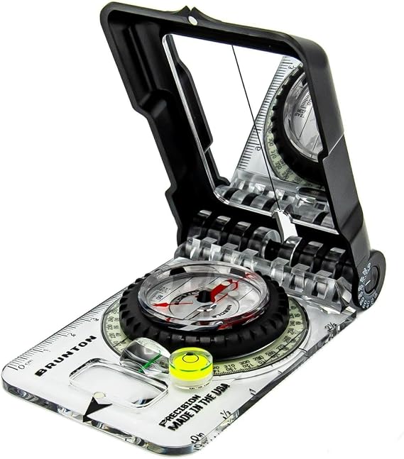Brunton TruArcTM 15 Luminous Compass - Glow-in-the-Dark Navigation Tool with Clinometer