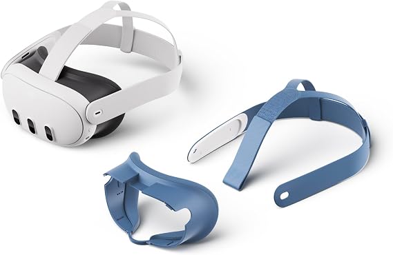 Meta Quest 3 512GB + Colored Facial Interface & Strap (Blue)
