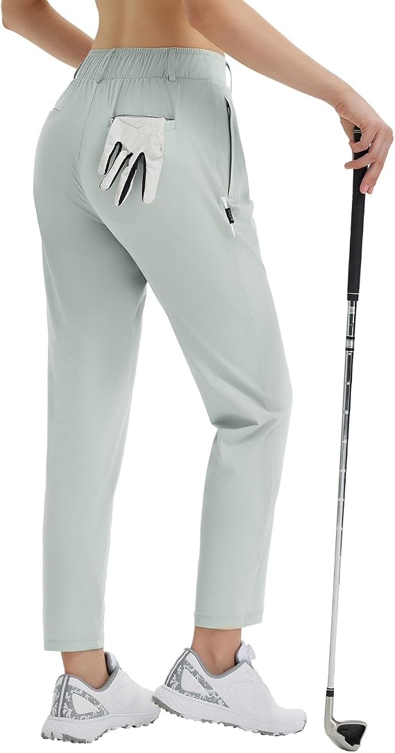 baleaf Women's Golf Pants Work Casual Travel Lightweight