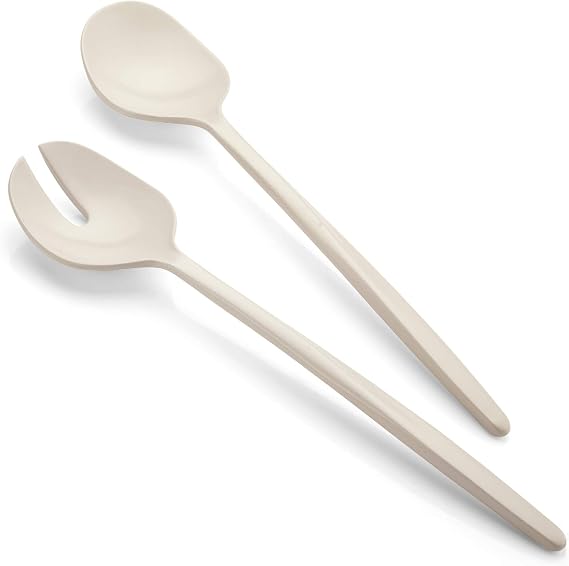Guzzini - Tierra, Recycled Plastic Salad Cutlery - Milk White, 28 cm - 106101156