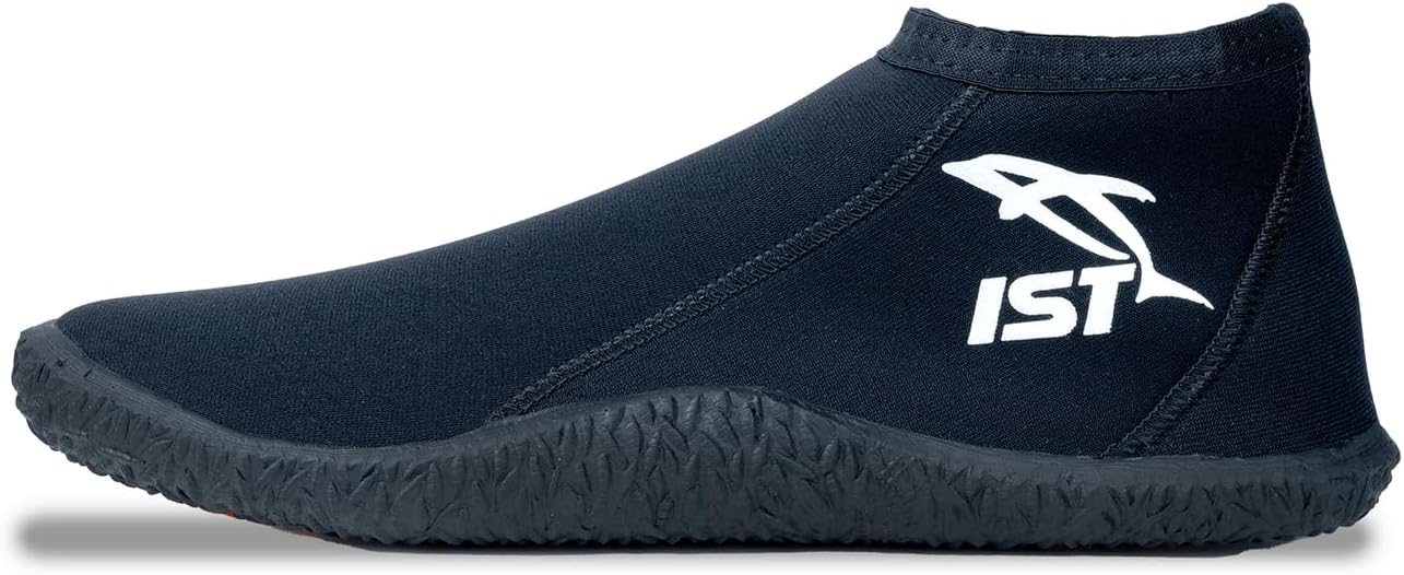 IST 3mm Low Cut Neoprene Dive Booties with Rubber Vulcanized Sole