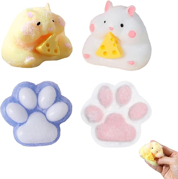 4 Pcs Taba Squishy, Fufu Squishy Squishies, Squishy Stress Toy aged 15+ ﻿