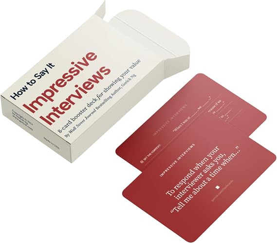 HOW TO SAY IT Impressive Interviews Interview Prep Cards with Video Tutorials 54 Questions and Answers for Getting the Job, Salary Negotiation - Career Coaching Gift for Grads & Professionals