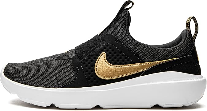 Nike Womens AD Comfort DO5884 001 - Size 8.5W Black/Metallic Gold