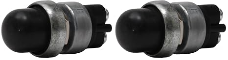 Fastronix Heavy Duty Push Button Momentary Start Switch (Neoprene Cap) (Pack of 2)