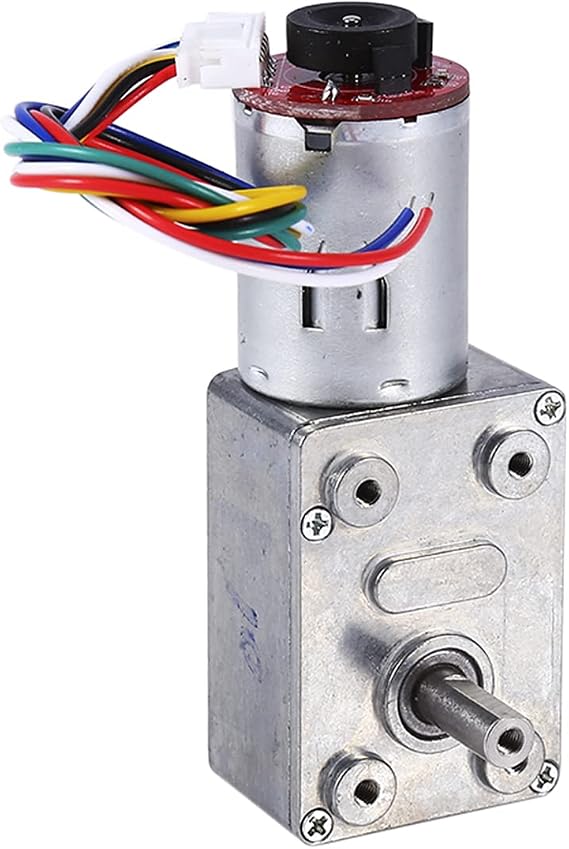 DC 12V High Turbine Encoder Motor with Gear Motor, Strong Self Locking 10/20/30/40/100 RPM (10RPM)