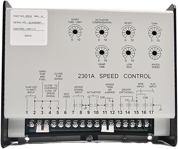 Generator Speed Controller Generator Speed Control Parts Woodward 2301A Speed Controller PN 9907-014 Engine Generator Electronic Speed Controller