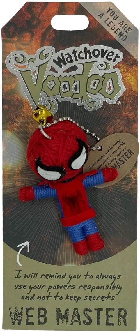 Watchover Voodoo 3-Inch Web Master Keychain - Handcrafted Gift to Bring Good Luck and Positivity Everywhere You Go