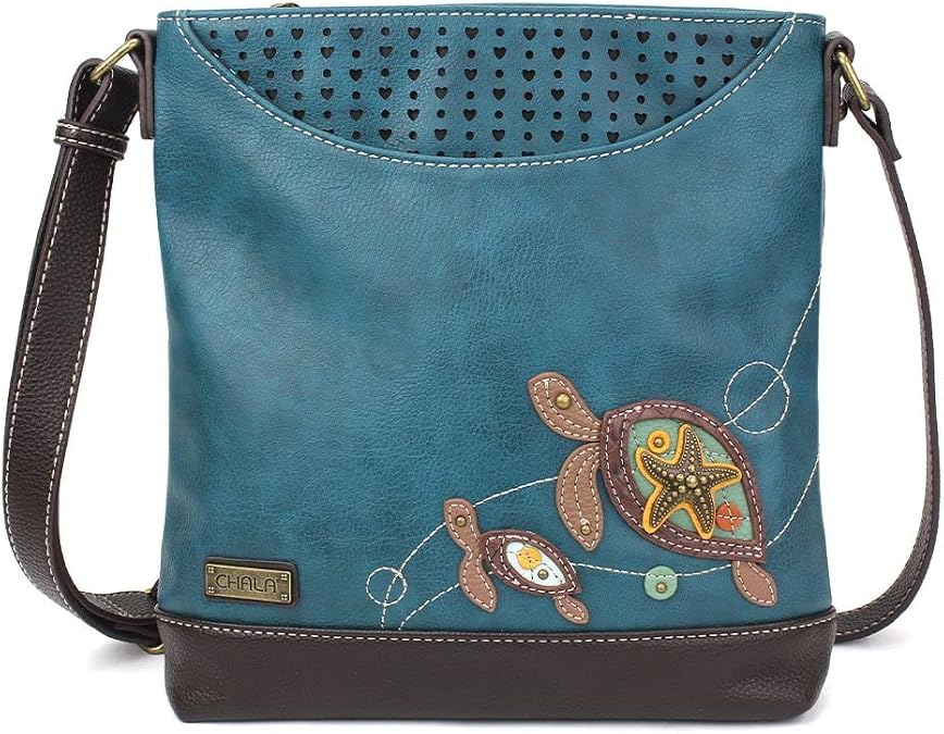 Chala Two Turtles Sweet Messenger Bag Purse