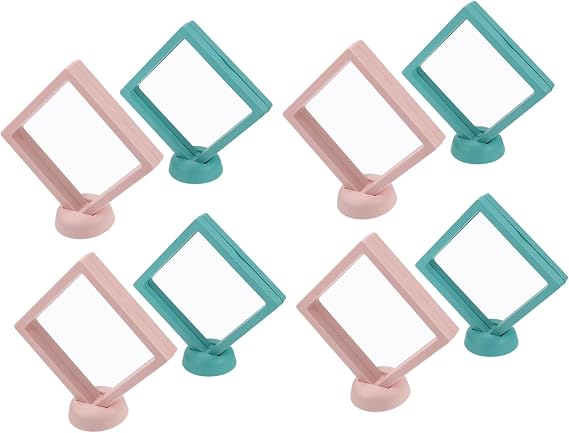 8 Sets Floating Jewelry Display Case for Jewelry Protection