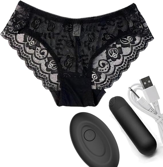 Women Travel Size Underwear Massager for Relaxation and Pleasure (Black 06)