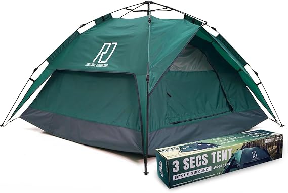 Reactive Outdoor Tent - 3 Second Tent - 3 Sec Instant Pop Up - Easy and Quick Setup Camping - 1 Person Setup Waterproof Double Layer Outdoor Camping Tent