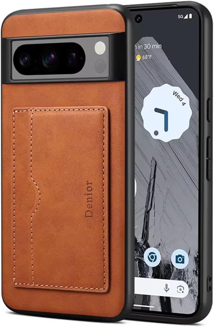 Microcase Google Pixel 9 Pro XL ile Uyumlu Kartlıklı Standlı Deri Kaplama Kılıf-AL5138 (Mavi)