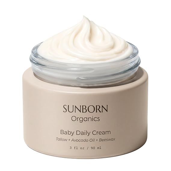 Baby Daily Cream | 100% Natural Moisturizer for Eczema, Irritated & Dry Skin | Lab Tested, Made in USA