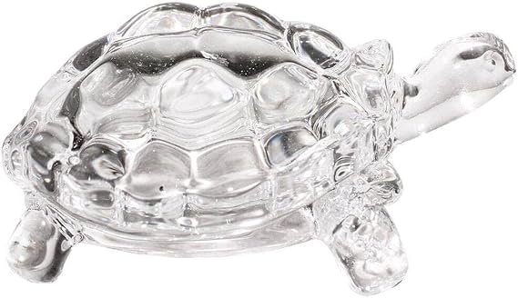 Crystal Turtle Figurine Ornaments Miniature Tortoise Statue Chinese Lucky Feng Shui Ornament for Home Office Desk Decoration Accessories