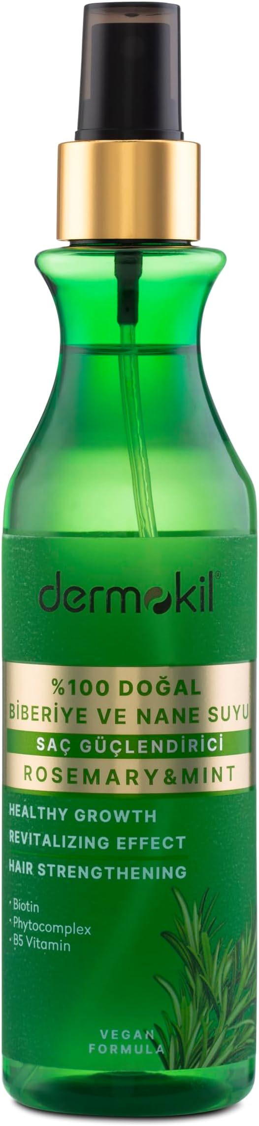Dermokil 250 ml Biberiye Nane Saç Güçlendirici Tonik