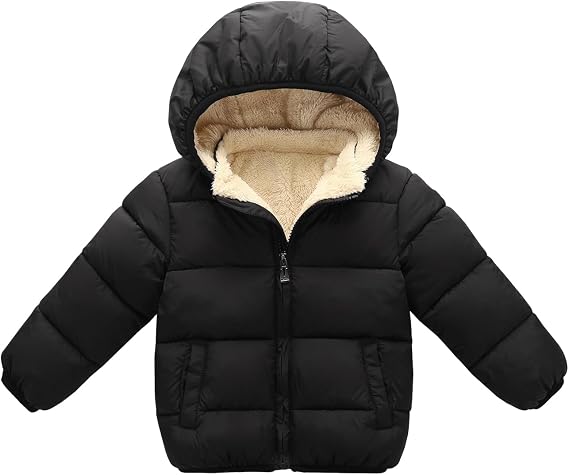 Baby Boy Winter Coats Infant Girl Fleece Puffer Jackets For Toddler