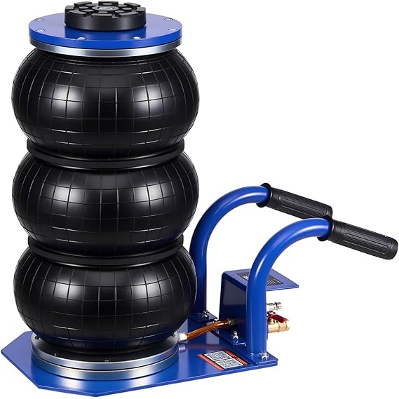 VEVOR Air Jack, 3 Ton/6613 lbs Triple Bag Air Jack, Airbag with Six Steel Pipes, Lift Up to 17.7 inch/450 mm, 1-6 s Fast Lifting Pneumatic with Short Handles for Car, SUV, Pickup Truck Repair, Garage