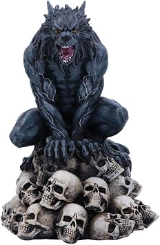 Nemesis Now Moon Shadow Wolf Figurine, Grey, 15cm