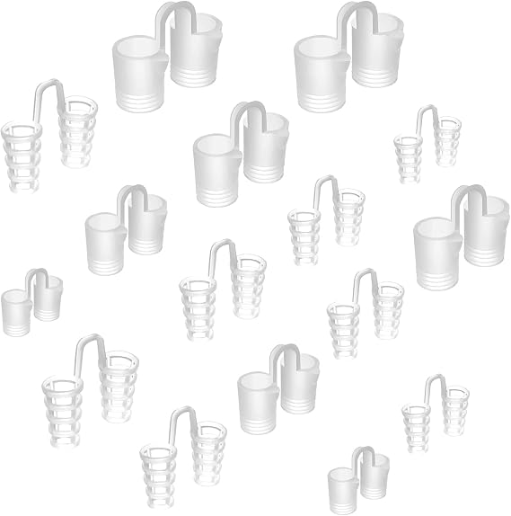 YuZhou 16 PCS Silicone Nose Vents, Nasal Breathers Anti Snoring Clips Nasal Dilators Breathing Nose Relief Nasal Dilator Snore Stopper Nose Vents Snoring Aids Nose Vents Anti Snore Devices