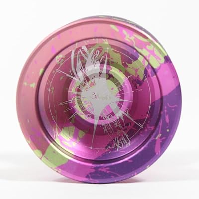 Zillion Yo-Yo - Monometal - Large Diameter and Wide Bodied YoYo Purple Green Pink Splash