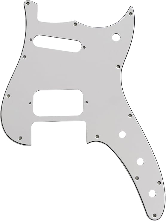 For Fender Duo-Sonic Offset HS Style Guitar Pickguard (3 Ply White)