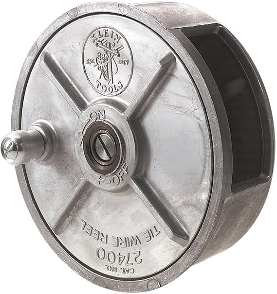 Klein Tools 27400 Tie Wire Reel, Lightweight Aluminum
