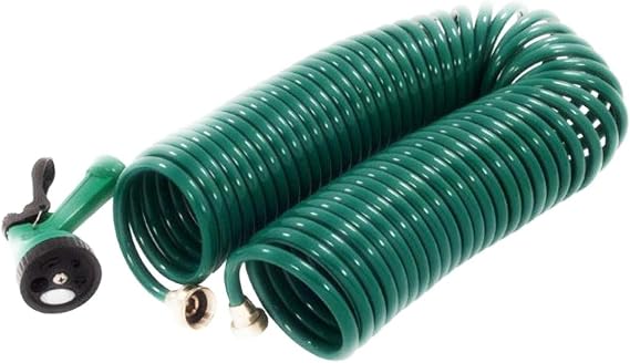 30 Metre Coil 30m 100ft Retractable Garden Hose Reel Pipe With Spray Gun Nozzle