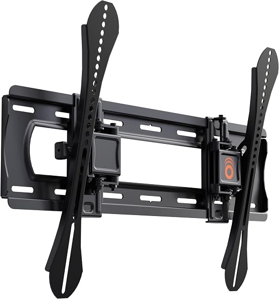 ECHOGEAR Advanced Tilt Wall Mount for TVs Up to 86" - Maximum Tilt Range On Large TVs - Great for Mounting TV Above A Fireplace - Easy Install & Hardware Included