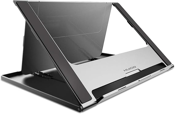 HUION Adjustable Stand Multi-Angle Portable Desk Stand for 10-15.6" Graphics Drawing Monitor Tablet Pen Display, Suitable for Kamvas Pro 12/13/16, Kamvas 12/13/16, iPad Pro, Wacom Cintiq | Designed for Pen Display, Compatible with Kamvas Pro 12/13/16 &V2/Kamvas 12/13/16 &Gen3, iPad Pro, Wacom One, Artist 12/13/16