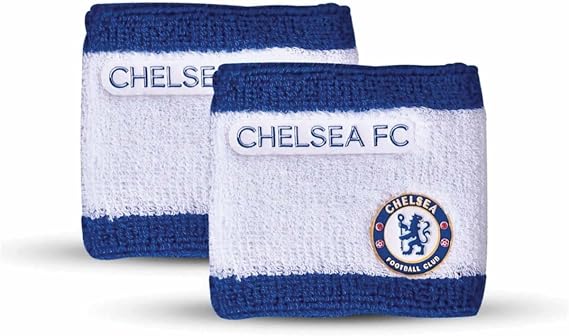 Chelsea F.C. Sport's CH02795 Wristbands, White/Blue, One