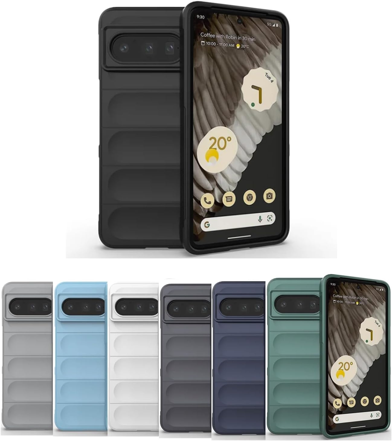 Microcase Google Pixel 8 Pro Miami Serisi Darbeye Dayanıklı Silikon Kılıf - AL3420 (Yeşil)