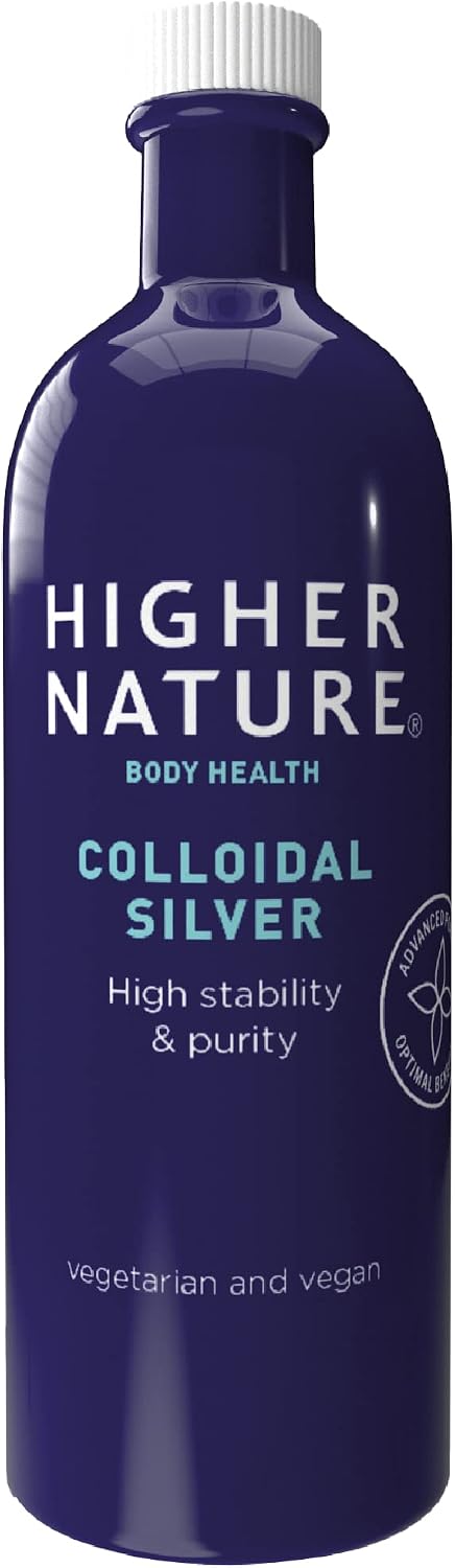 Higher Nature - Colloidal Silver - Purified Water with Premium Grade Silver - Antiseptic Spray, Disinfectant Spray, Colloidal - 200ml