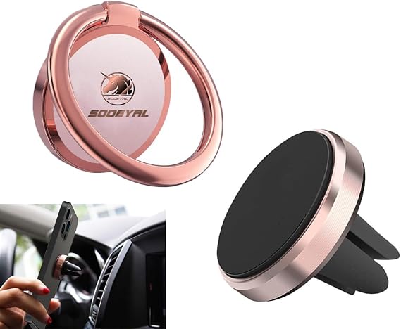 Phone Ring Holder Stand Finger Kickstand 360 Rotation Metal Ring Grip